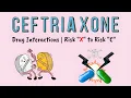 Ceftriaxone Drug Interactions