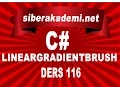 C LinearGradientBrush Ders 116