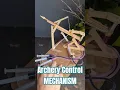 Three-stage hydraulic archery control and launch system