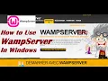 How to Use WampServer in Windows How to Create Database Tables Using WampServer Installation