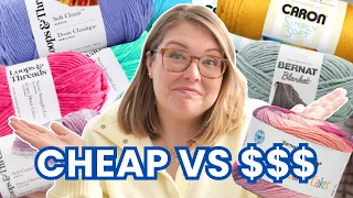 I Tested the Cheapest vs Most Expensive Yarns at Michaels Acrylic and Chenille Yarn Review