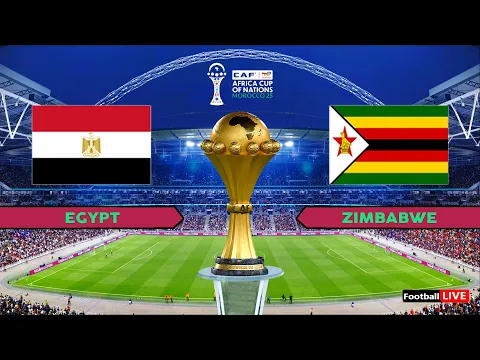 Video Thumbnail: EGYPT vs ZIMBABWE - Africa Cup of Nations 2025 AFCON | Full Match All Goals | Simulation PES