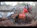 Beaver Dam deconstruction with Kubota L3700 and BH77 Backhoe