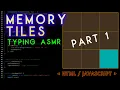 ASMR LoFi - coding Memory Tiles game with JavaScript