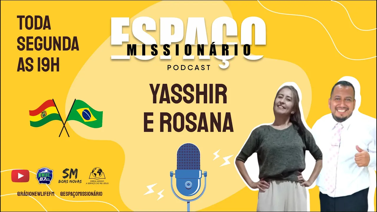 ???? Bate-papo com Yasshir e Rosana no ESPAÇO MISSIONÁRIO  | ???? AO VIVO  | ????