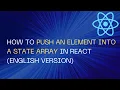 How to push an Element into a state Array in React