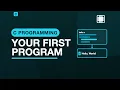 Your First C Program Programming with C 1 3