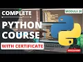 MODULE 20 PYTHON COURSE WITH CERTIFICATION