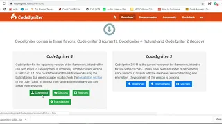 Codeigniter 4 installation Part 2