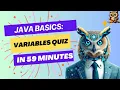 Introduction to Java Variables Quiz Absolute Beginners Mr HootCoding Owl