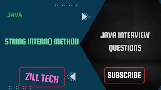 3 String intern method