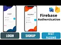 Firebase Authentication Login SignUp Forgot Password Android Studio Code The World
