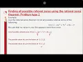 13 06 Finding all possible rational zeros using the rational zeros theorem Problem type 2