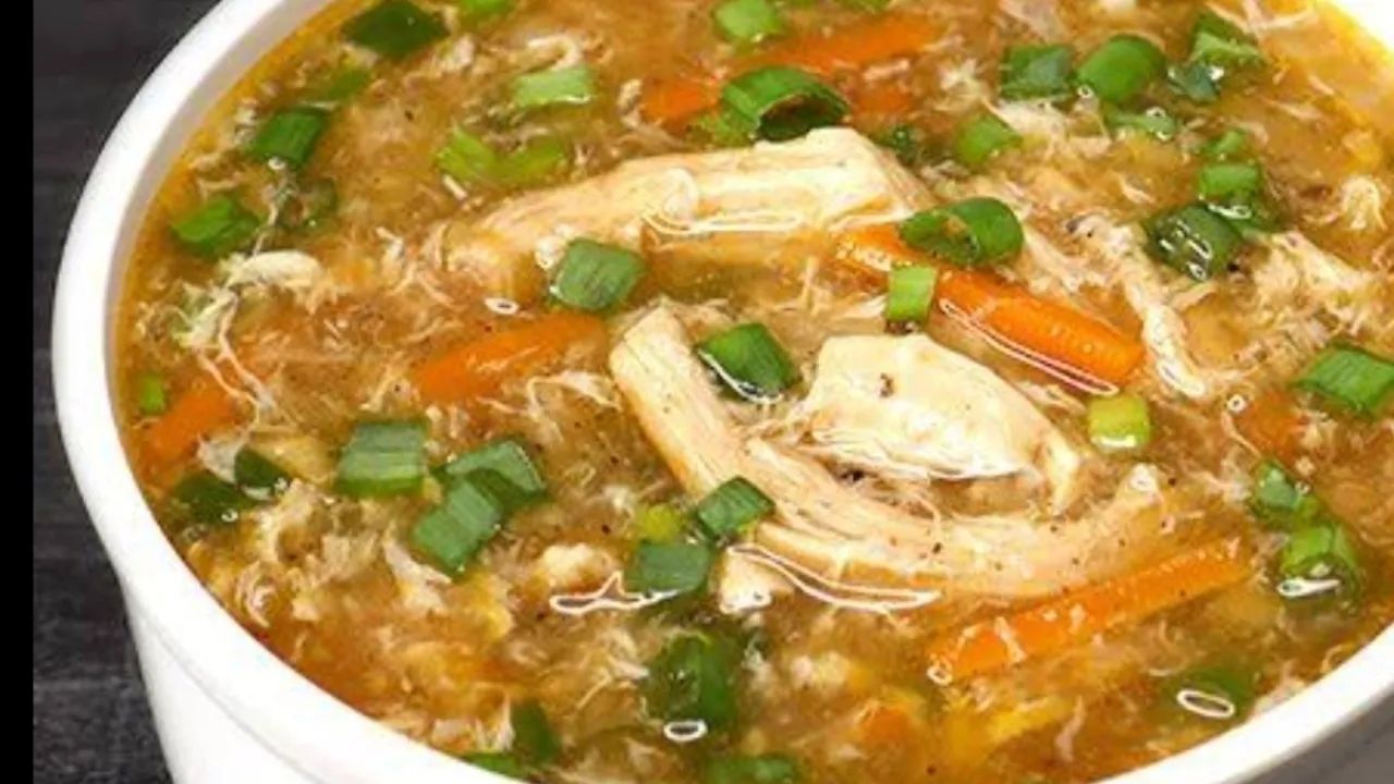 Chicken Hot & Sour Soup Recipe -  