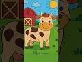 Happy Cow Coloring Page Farm Friends Printable