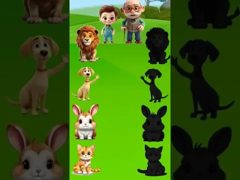 Macthing Animal Video | #satisfying #satisfyingvideo #animals #shorts #aishorts #aianimation #viral