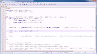 PHP Tutorials Find Replace Text Part 3 3
