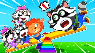 Маша и Леопольд. Качели досточка - Мультик для детей - Lion Family на русском