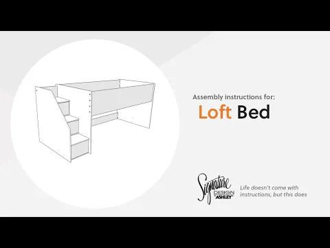 Frandern - Gray - Twin Loft Bed