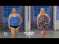 Fit 4 U Hi-Neck Double Tiered Romper Swimsuit on QVC