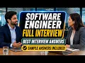 Software Engineer Full Interview Best Interview Answer in English English Speaking Practice