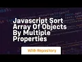 javascript sort array of objects by multiple properties