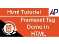 Frameset Tag Demo in HTML HTML Tutorial for Beginners in Gujarati