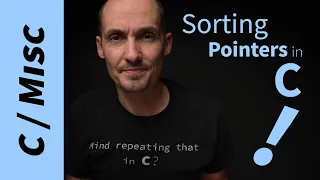 Sorting in C Why the double pointers when sorting pointers qsort