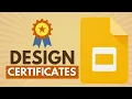 Designing Certificates with Google Slides