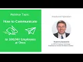How to Communicate with 100 000 Employees at Once