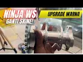 Lagu NINJA WS UPGRADE PENAMPILAN❗️ganti veleg ring 18 tromol becak dan ganti warna 