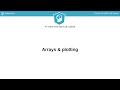 Python Tutorial Arrays plotting