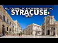 SYRACUSE Sicily Italy Ultimate Siracusa Travel Guide Vlog