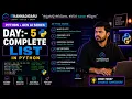 Day 5 Python AI Full Course in Kannada Complete List Data Type Explained ITKannadigaru
