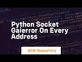 Python socket gaierror on every address