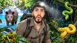 Entré a una SELVA LLENA de ANIMALES SALVAJES 🐍 | Costa Rica 🇨🇷
