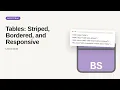 Tables Striped Bordered and Responsive Responsive Bootstrap Tutorial