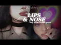 w1de lips + t!ny nose combo