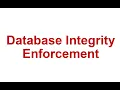 Lecture 6 Database Integrity Enforcement default