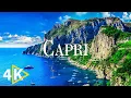 FLYING OVER CAPRI ITALY 4K U - Calming Music With Beautiful Nature s
