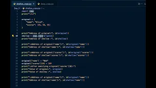 Shallow Copy vs Deep Copy in Python With Dictionary List Memory Address Day-3