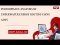 Performance Analysis of Underwater Energy Routing using AODV