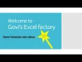 Convert formulas into values in excel