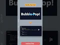 Mesmerizing Bubble Pop Text Animation - Pure CSS JavaScript Magic