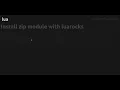 Install zip module with luarocks