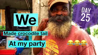  day 25 we made crocodile tail at my party this what happen must watch 