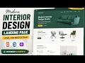 Modern Interior Design Landing Page HTML CSS Bootstrap Responsive Website