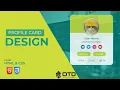 Responsive Profile Card Design HTML CSS Tutorial