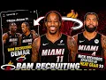 MAJOR NEWS on Miami POTENTIALLY signing Nick Richards Bam Adebayo RECRUITING DeMar Derzoan
