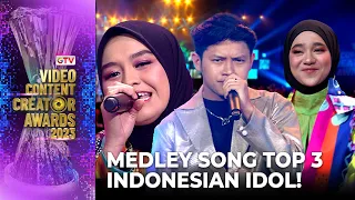 Download MEDLEY SONG! - Top 3 Indonesian Idol 2023 | VIDEO CONTENT CREATOR AWARDS 2023 MP3